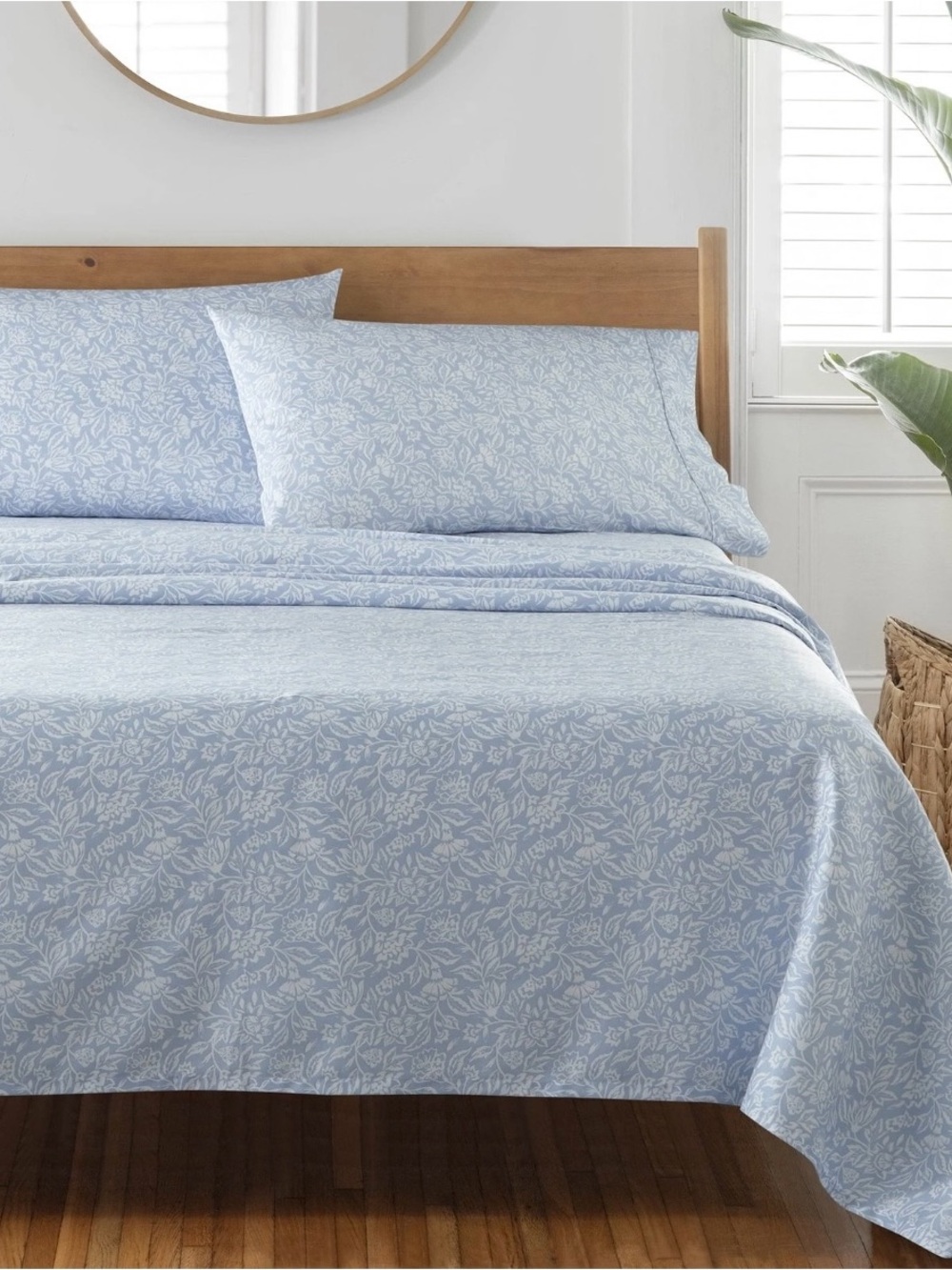 Better Homes & Gardens Floral 3pc Twin Sheet Set 100% cotton